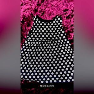 Baby girls casual polkadot dress.